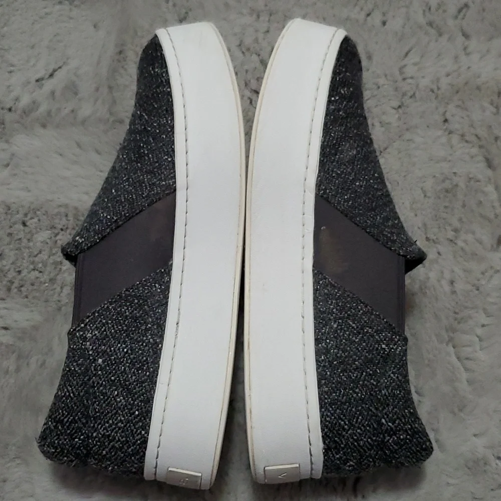 VINCE Warren Tweed like Platform Slip ons Shoes - size 8